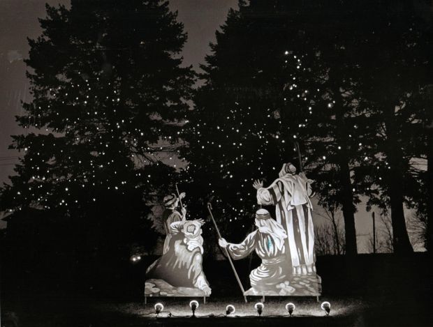 Davenport Memorial Park Cemetery Christmas Display